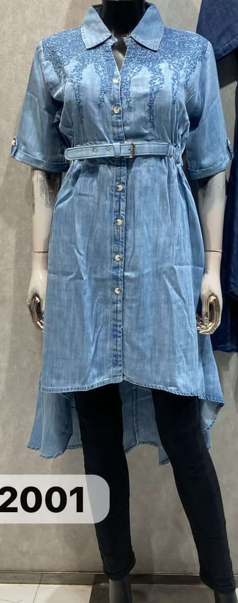 SUPER NEW NEW NEW DENIM WESTERN TUNIC by ready wear